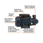 BOMBA DE AGUA 3/4 HP BOAP A2 - Imagen 2