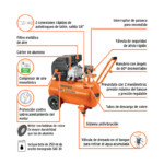 Compresor Industrial de Aire 50 L