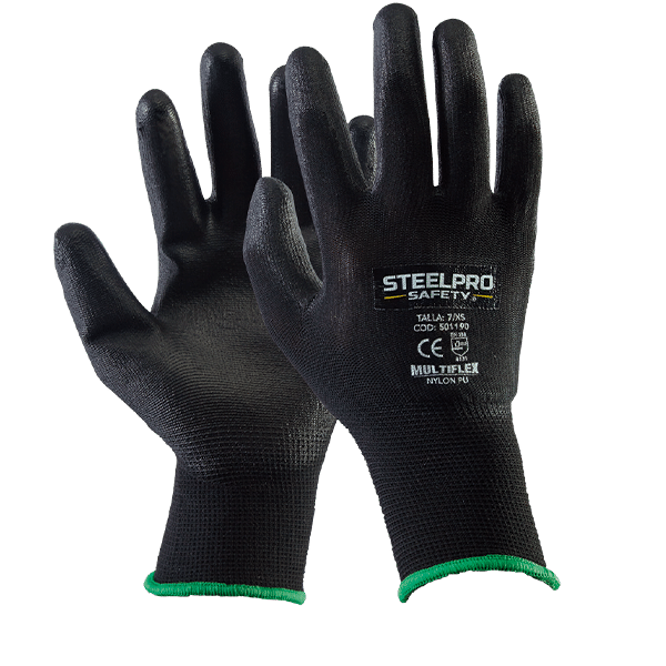 Guantes de trabajo ultrafinos con revestimiento de poliuretano, 12 pares,  excelente agarre, guantes de trabajo de seguridad recubiertos de  poliuretano