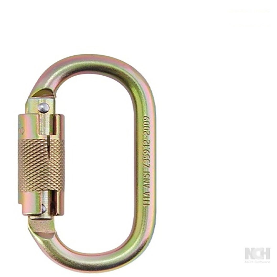 steel-500881 MOSQUETÓN SIMÉTRICO DE ACERO DOBLE SEGURO STEELPRO - Imagen 1