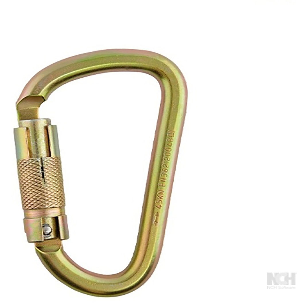 steel-500882 MOSQUETON EN D DOBLE SEGURO STEELPRO - Imagen 1