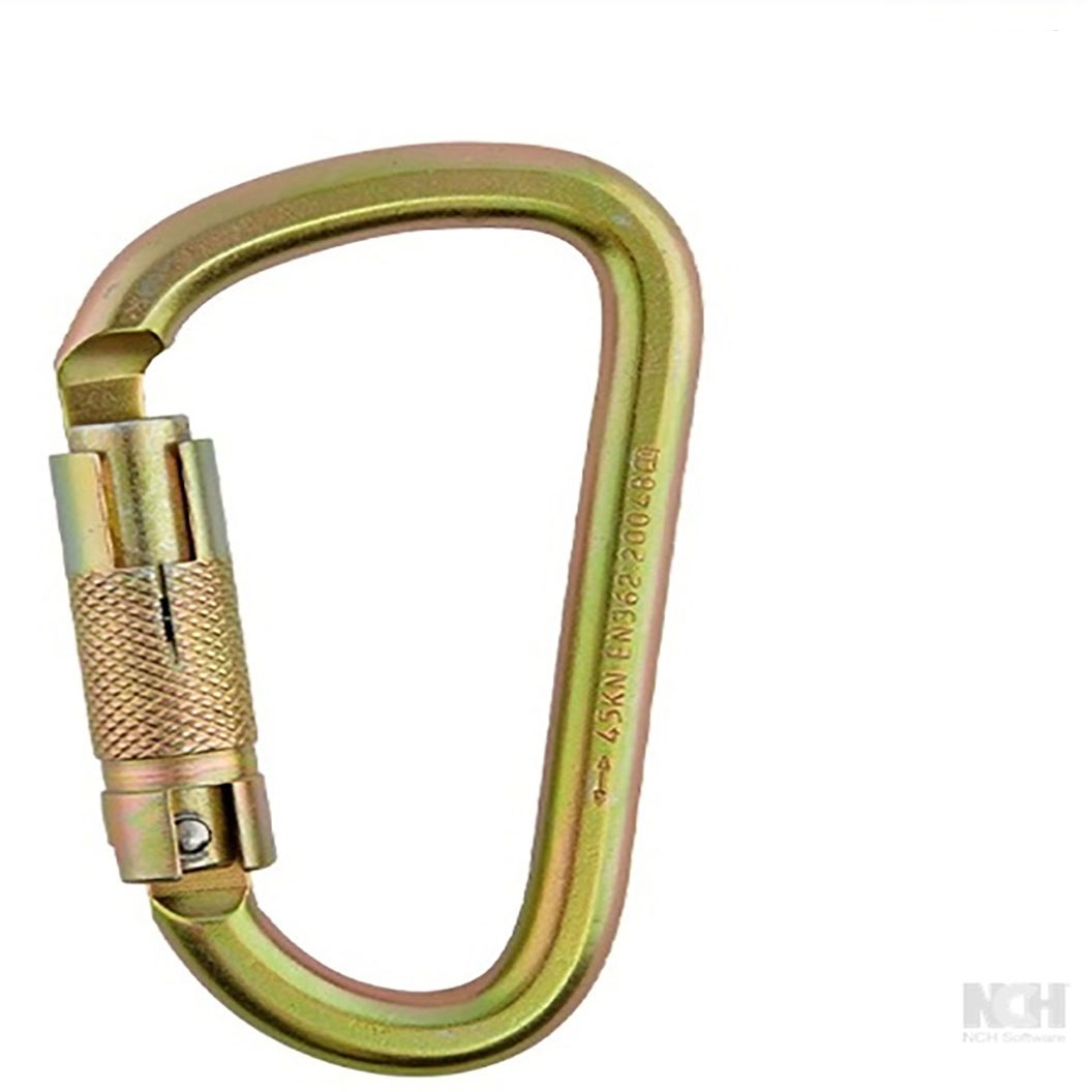 steel-500883 MOSQUETON EN D TRIPLE SEGURO STEELPRO - Imagen 1