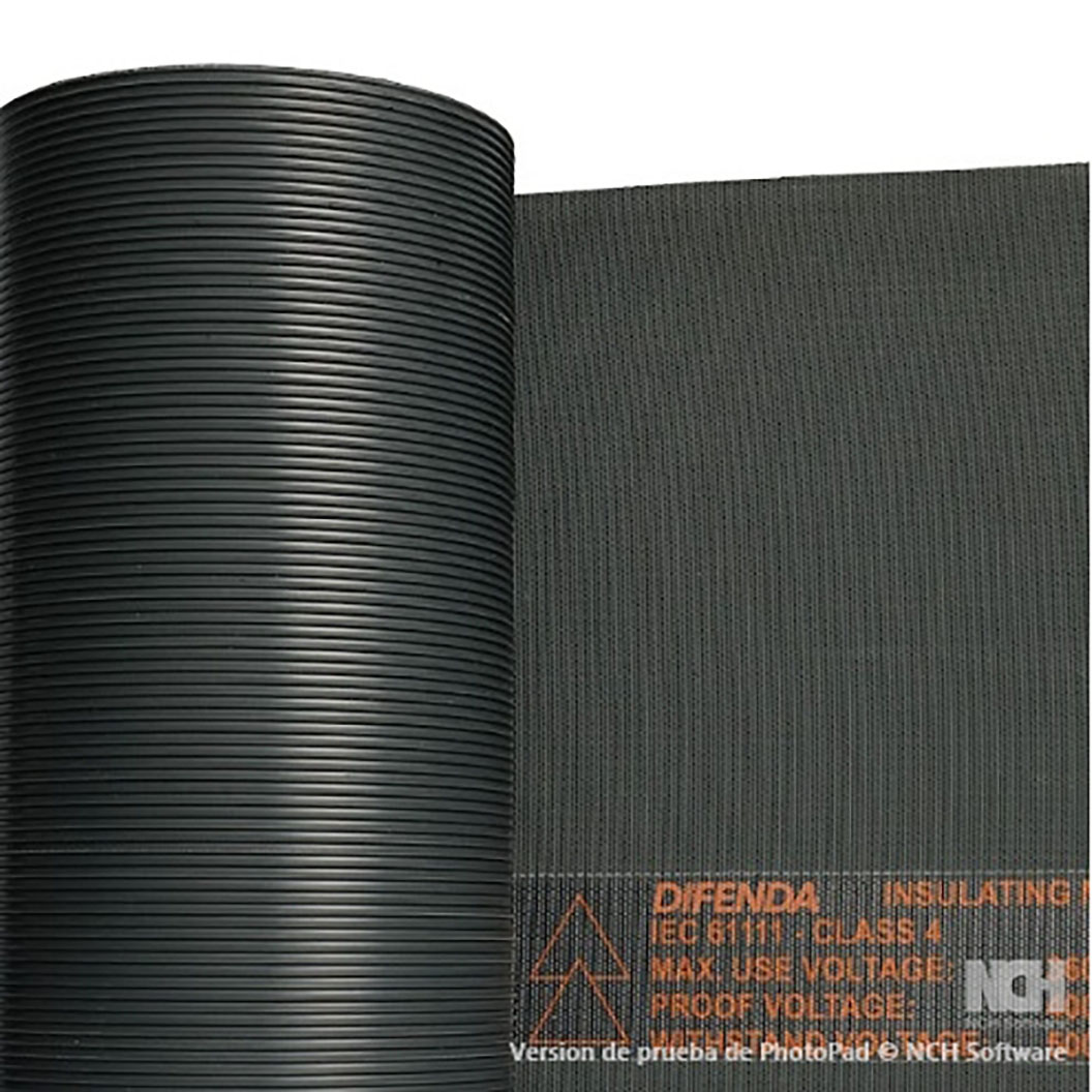 tapeteclase4 TAPETE DIELECTRICOS CLASE 4 DE 1X1 MTR DIFENDA® - Imagen 1